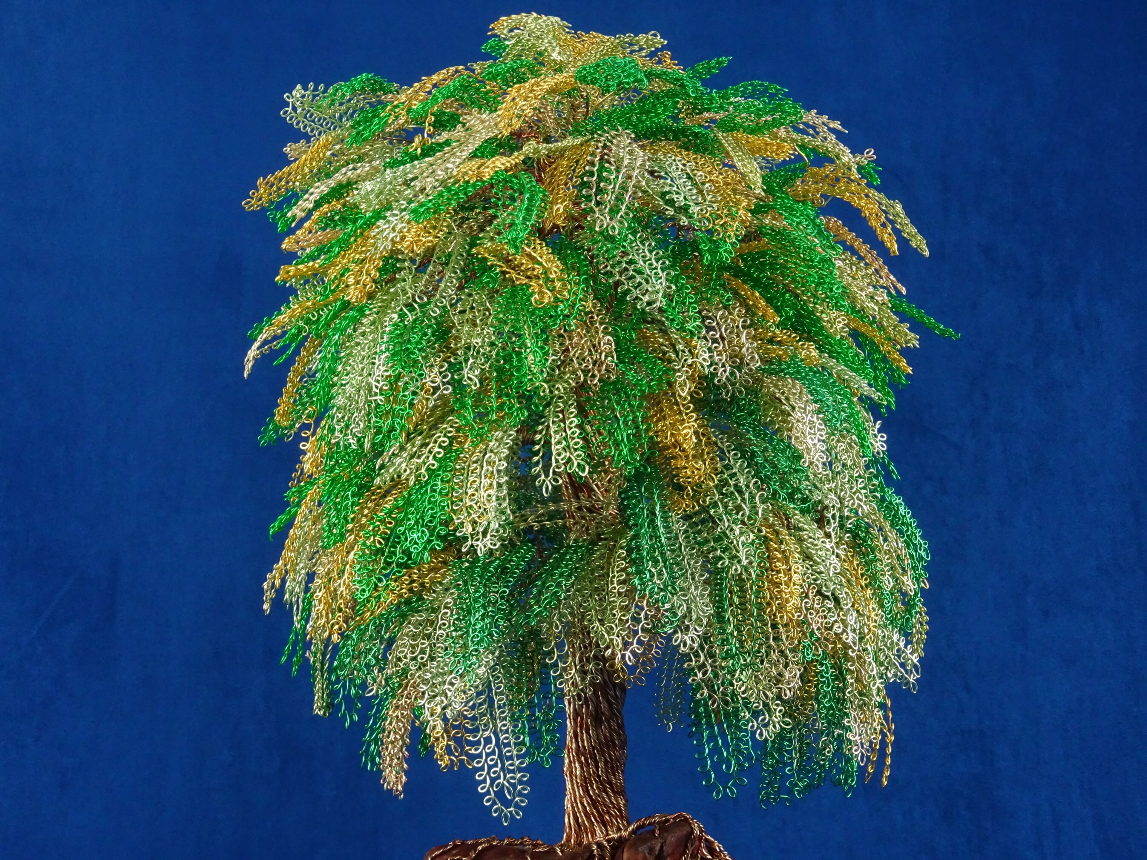 Скульптура из алюминия и оливкового дерева Mosche Bianche Zen Bonsai ARCH-00101351 - Вид №4