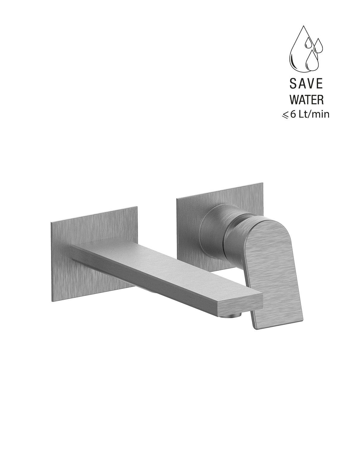 Настенный смеситель для раковины с ограничителем расхода без слива Rubinetterie Frattini Gintonic ARCH-00023555 - Вид №5