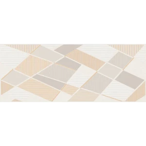Декор настенный Azori Sonnet Beige Geometria 50.5x20.1 см цвет бежевый 84587207 STLM-2086582
