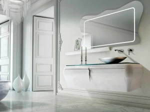 LASA IDEA Тумба под умывальник одинарная настенная, лакированная Gaudì