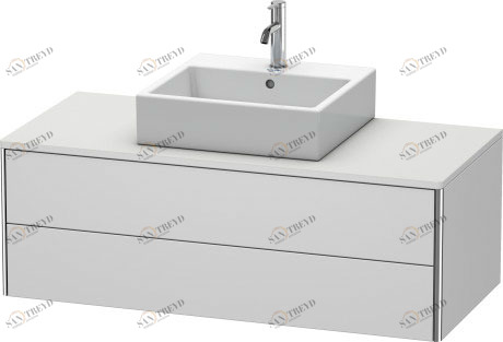 XS491203636 Тумбочка для подвесной консоли XSquare #XS4912 1200 x 548 мм Белый шелковисто-матовый лак Duravit