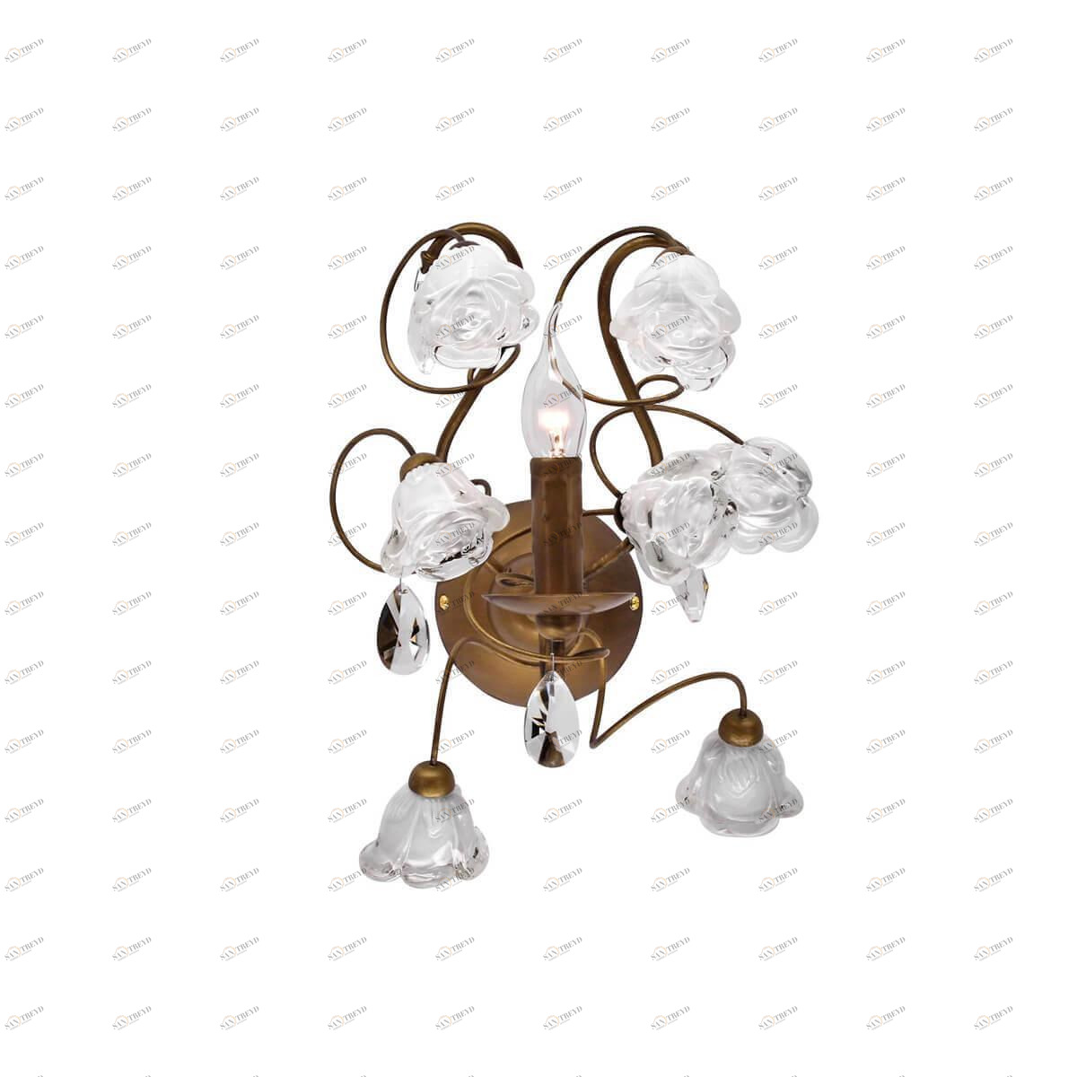 Бра настенное белое Citilux Rosetta EL324W01.1 CITILUX СВЕЧА 00-3927937 Белый 