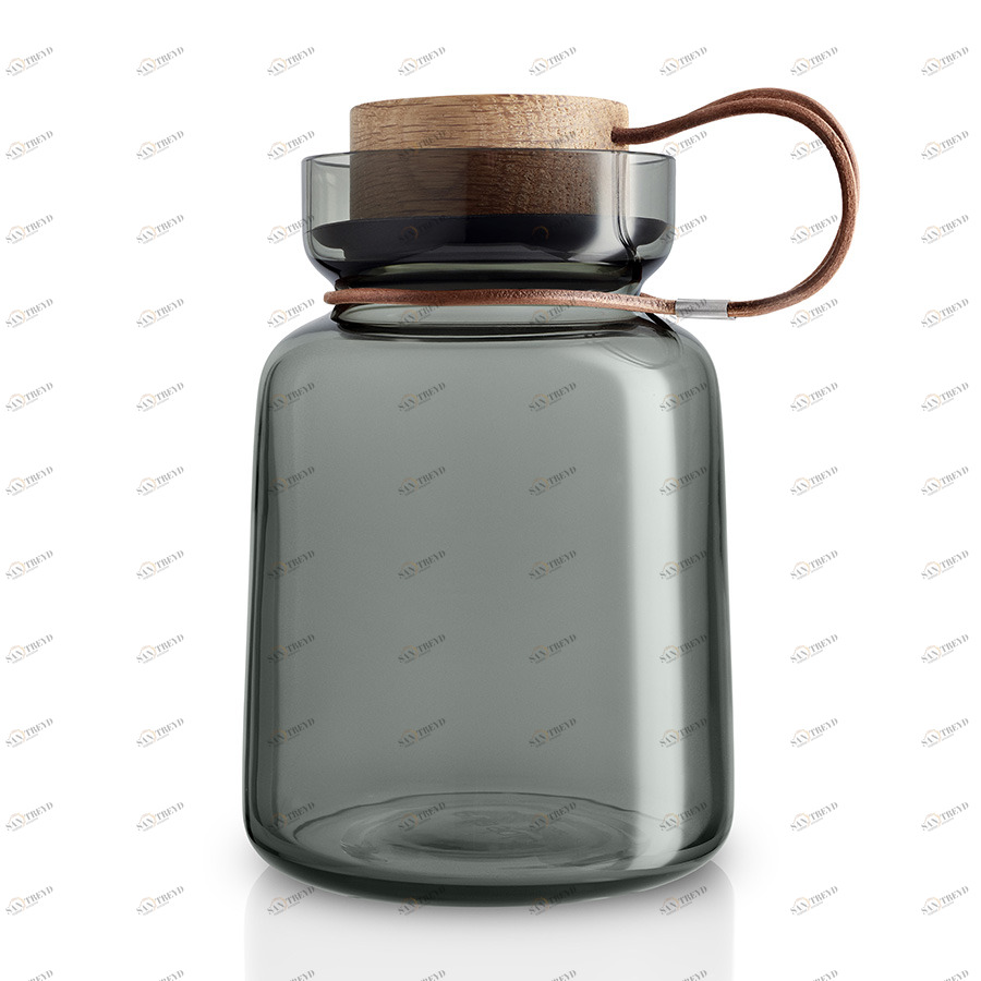 Банка с дубовой крышкой 1 л серая Silhouette EVA SOLO  00-3872313 Бежевый;серый 