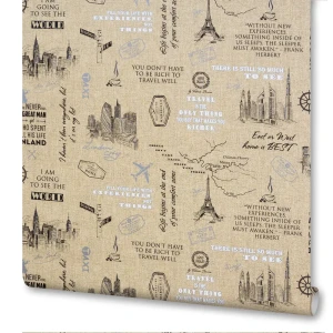 Обои флизелиновые Victoria Stenova Discovery бежевые 1.06 м 984072