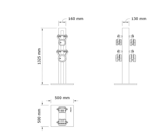 Набор гирь из нержавеющей стали и дерева PENT Lova ARCH-00037800 - Вид №6