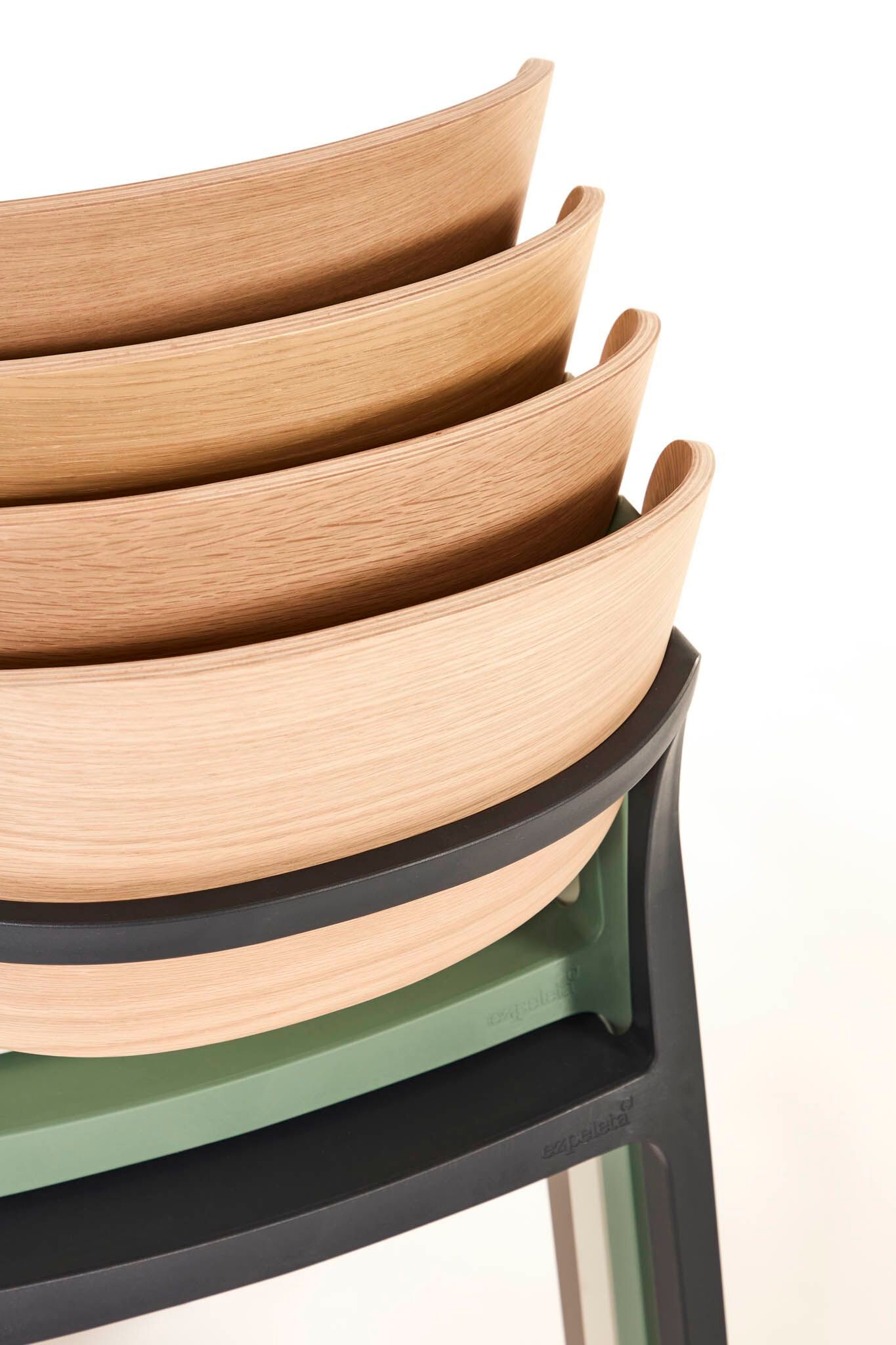 Садовый стул из полипропилена с деревянной спинкой Ezpeleta BAKE WOOD ARCH-00073360 - Вид №9