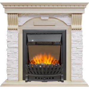 Каминокомплект Royal Flame Dublin STD Aspen Black 1.5 кВт цвет слоновая кость
