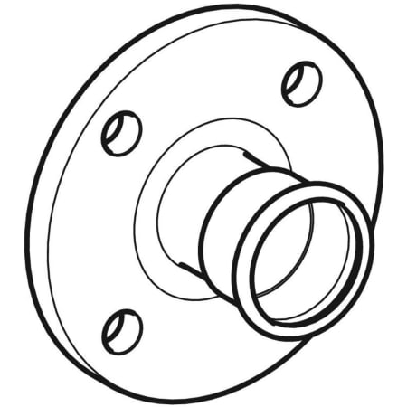 GEBERIT 33732 Фланец Geberit Mapress из нержавеющей стали, PN 10/16, с прессовым соединением  - Вид №1