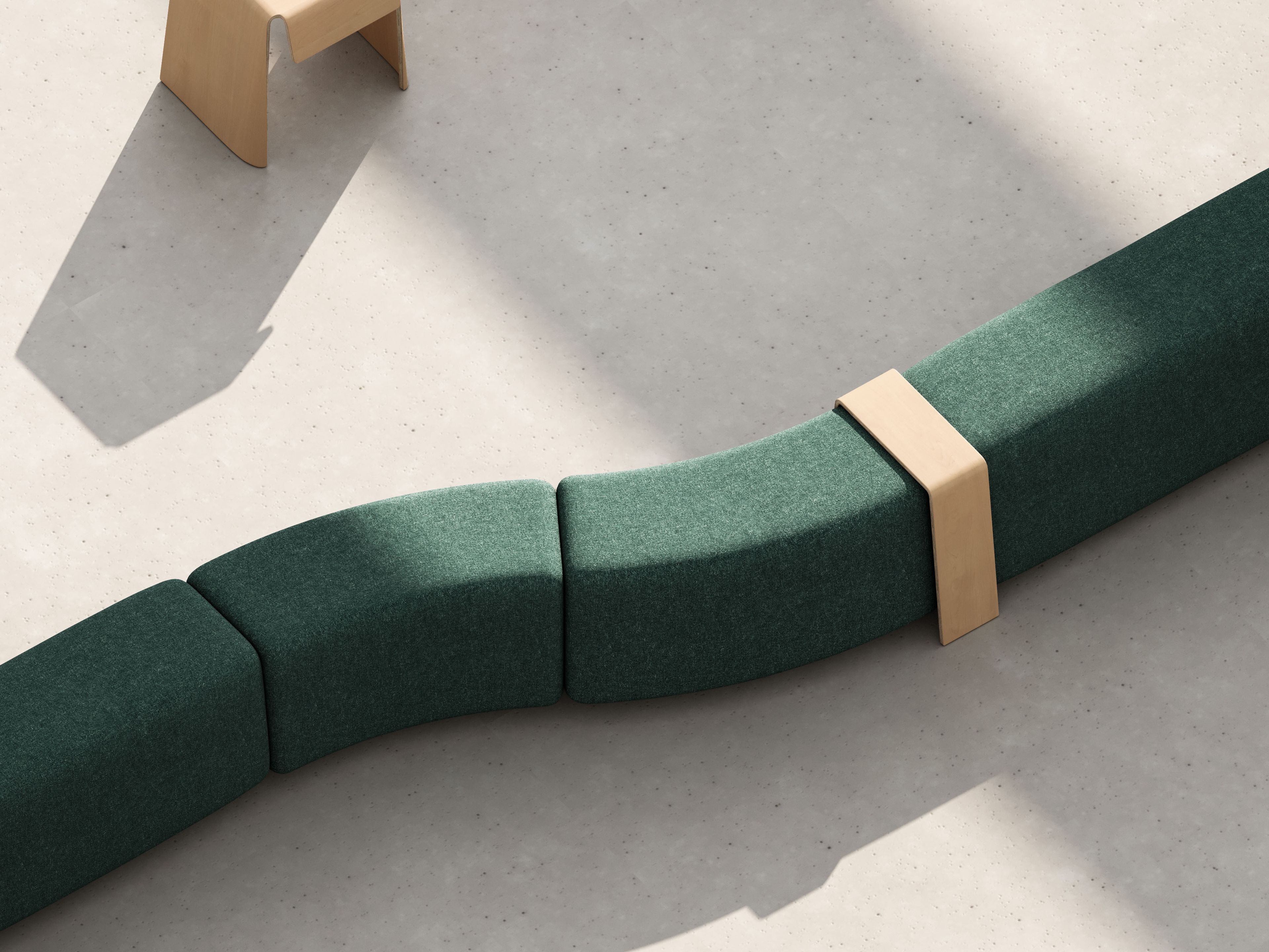 Модульная скамья из ткани Manerba Super Random ARCH-00152353 - Вид №3