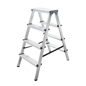 Стремянка двухсторонняя Новая Высота Kroft 1120 4 ступени алюминий