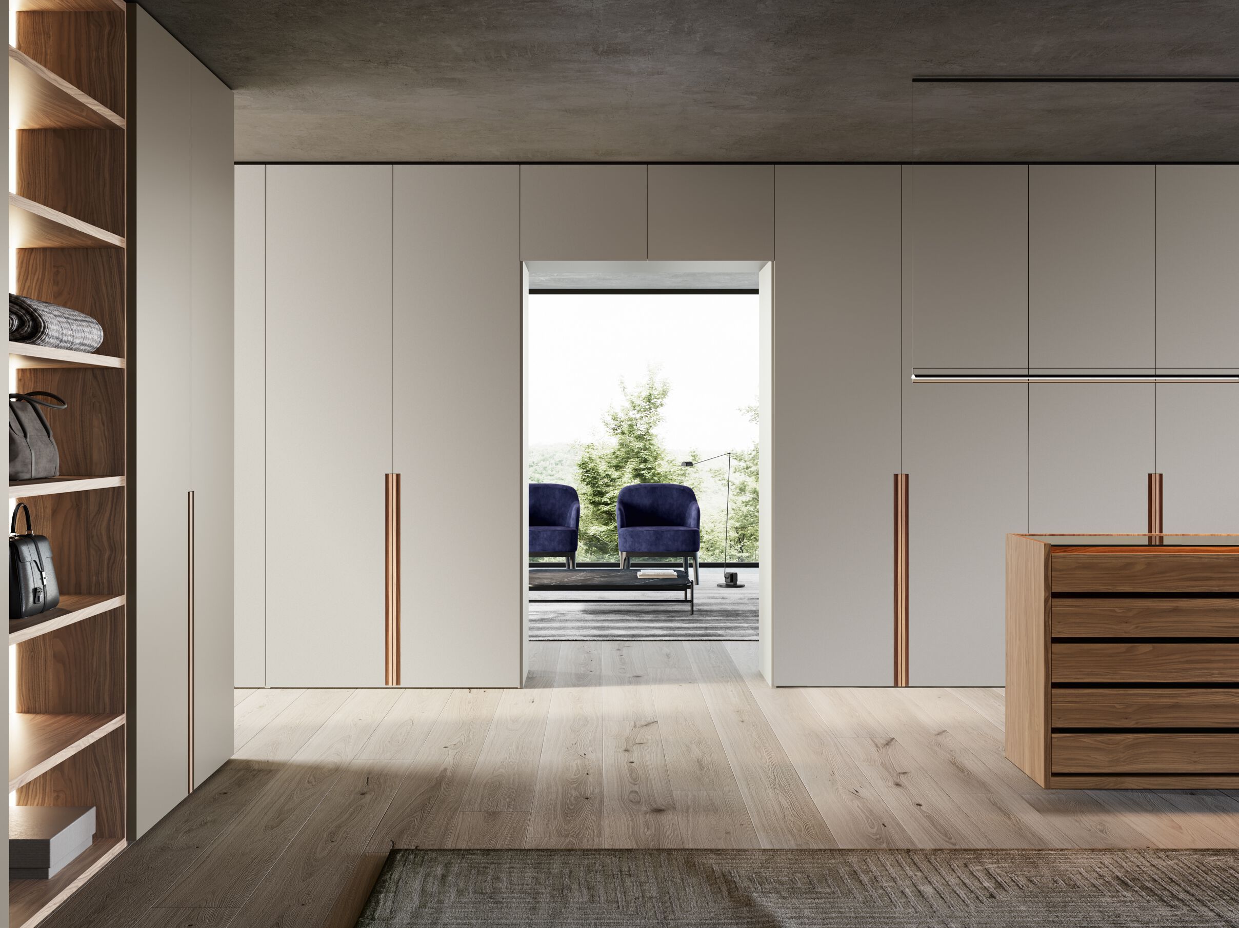 Секционный шкаф с деревянной распашной дверью Dall'Agnese Wardrobe Collection ARCH-00107395