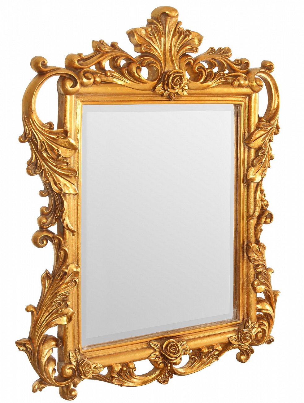 Зеркало настенное 83х65 см античное золото Juno Gold ART-ZERKALO ДИЗАЙНЕРСКИЕ 00-3884104 Зеркальный;золото  - Вид №1