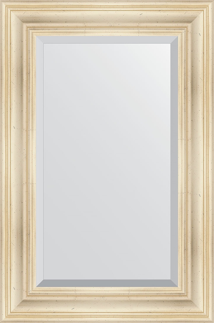 BY 3419 Зеркало с фацетом в багетной раме - травленое серебро 99 mm EVOFORM Exclusive