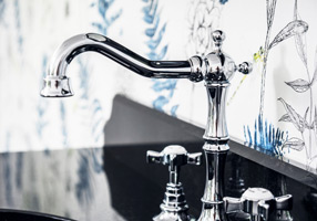 Gentry Home Смеситель для раковины Style на три отверстия с всплывающей пастой Ascot Медь GH103199  - Вид №1