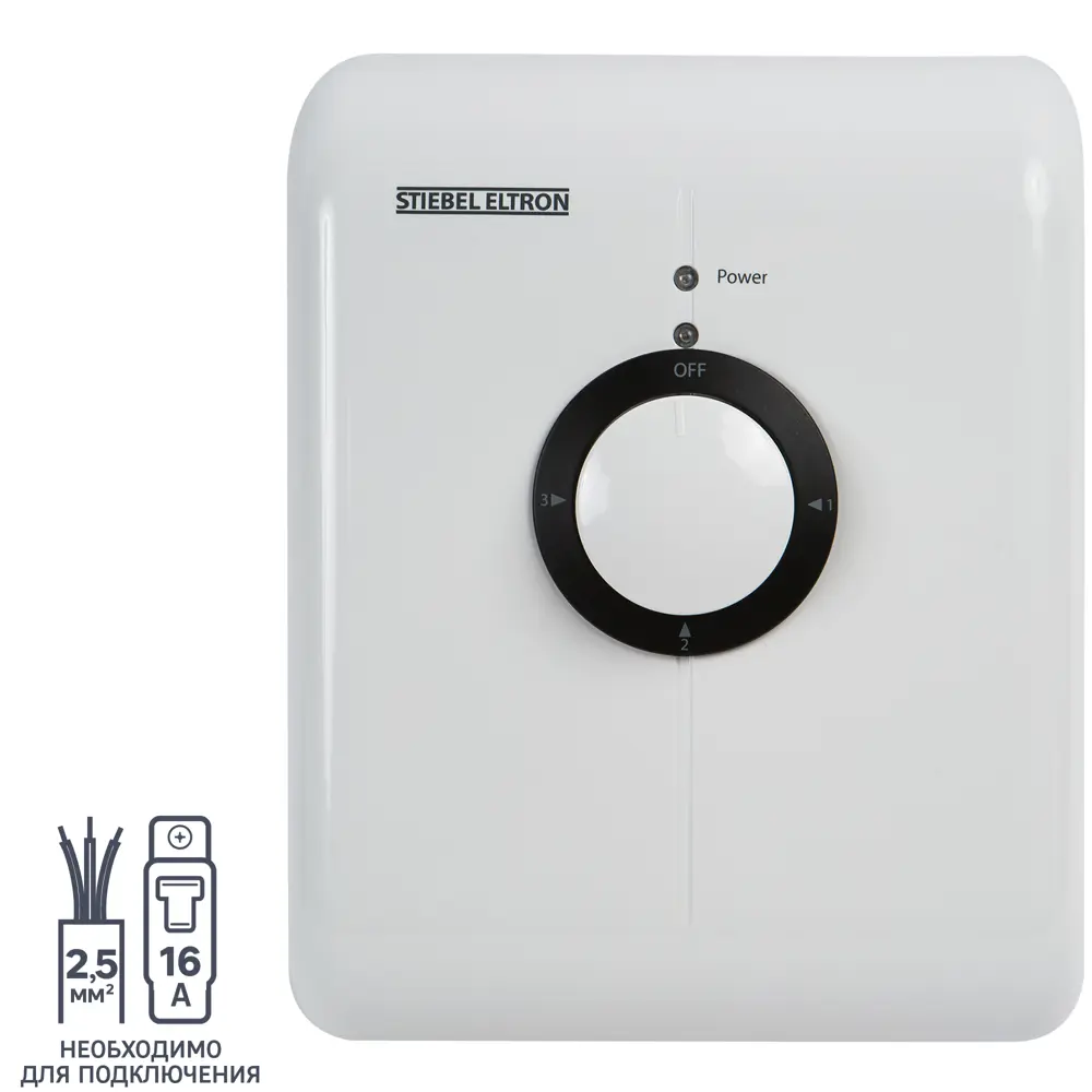 Проточный водонагреватель электрический Stiebel Eltron DDH8 кВт белый с душевой лейкой STLM-2005547 - Вид №1