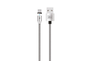 17579495 Кабель MicroUSB для зарядки телефона Magnetic серебро EX-K-781 EXPLOYD