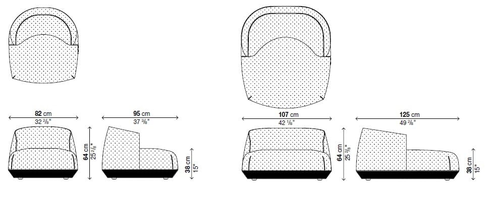 Садовое кресло в Sunbrella® Kristalia Brioni Outdoor ARCH-00087341 - Вид №31