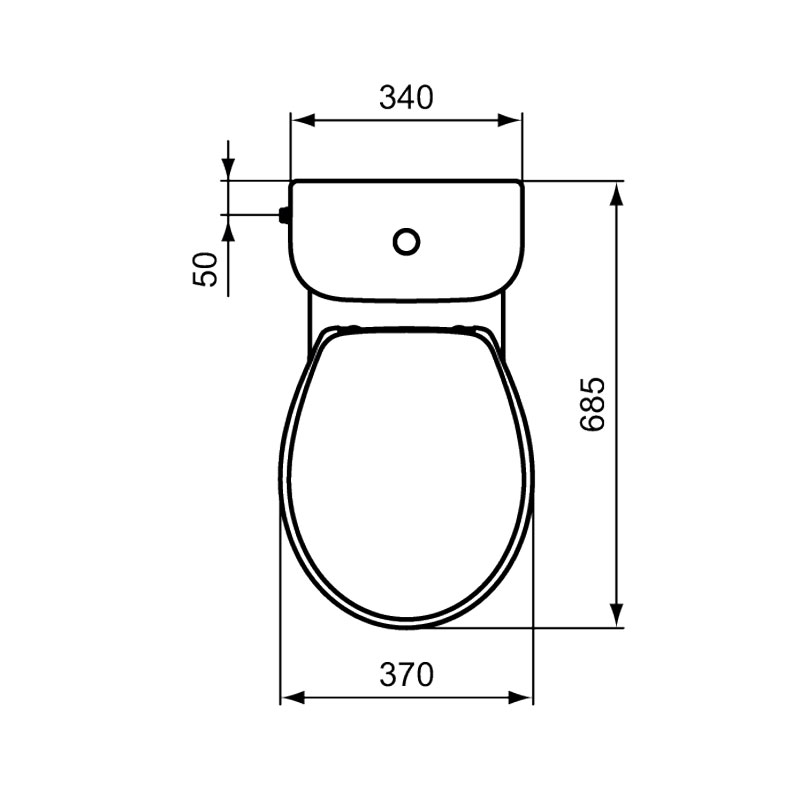 E406161 Унитаз-компакт для людей с ограниченными возможностями VIDIMA SEVA FRESH  - Вид №4