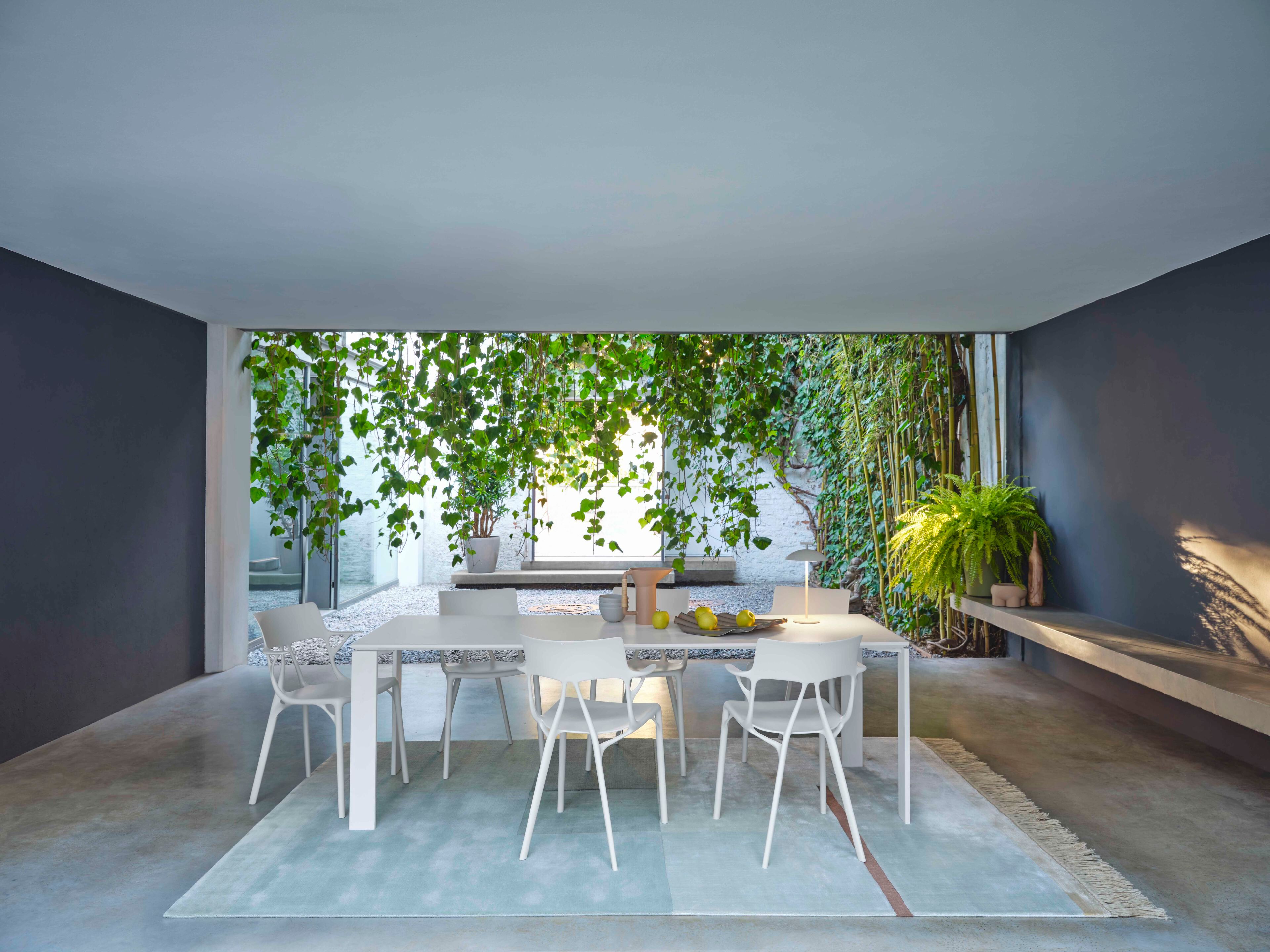 Стул из переработанного инженерного пластика с подлокотниками Kartell A. I ARCH-00030054 - Вид №9