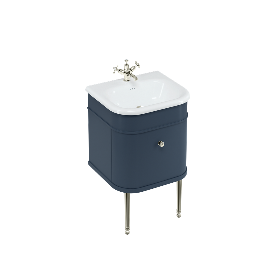 Burlington Chalfont Chalfont 550mm одинарный ящик - синий без ног (настенный) CH55B  - Вид №3