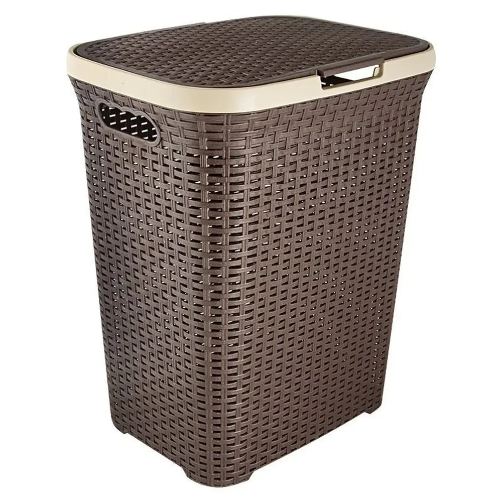 Корзина для белья 60 л ротанг цвет коричневый Santreyd STLM-2149664