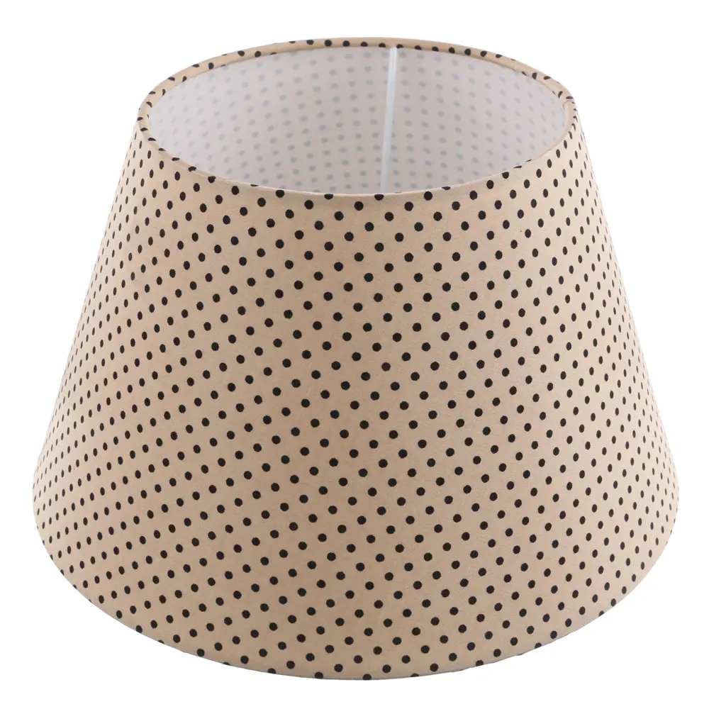 Абажур With black dots средний 1xE14, цвет бежевый LAMPLANDIA STLM-2105646