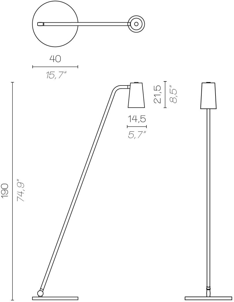 Contardi Торшер из металла Up sun-id-1392939 - Вид №10
