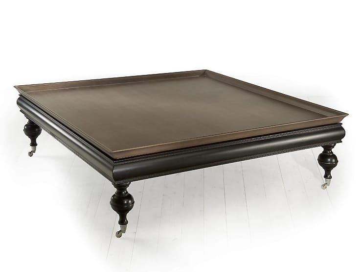 Низкий квадратный журнальный столик из массива дерева MARIONI ARCH-00148043 - Вид №1