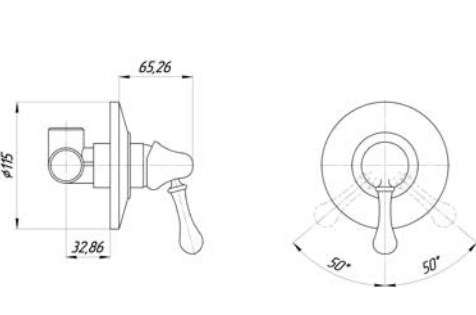 Смеситель MIGLIORE Maya ML.MAY-8930.DO для душа - золото  - Вид №2