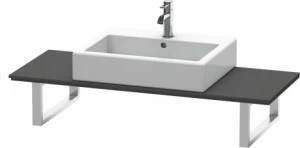 XL012C04949 X-Large Консоль для накладных раковин и встраиваемых умывальников Графит матовый, декор