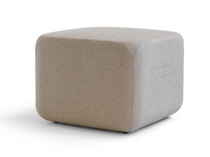 Квадратный пуф из ткани