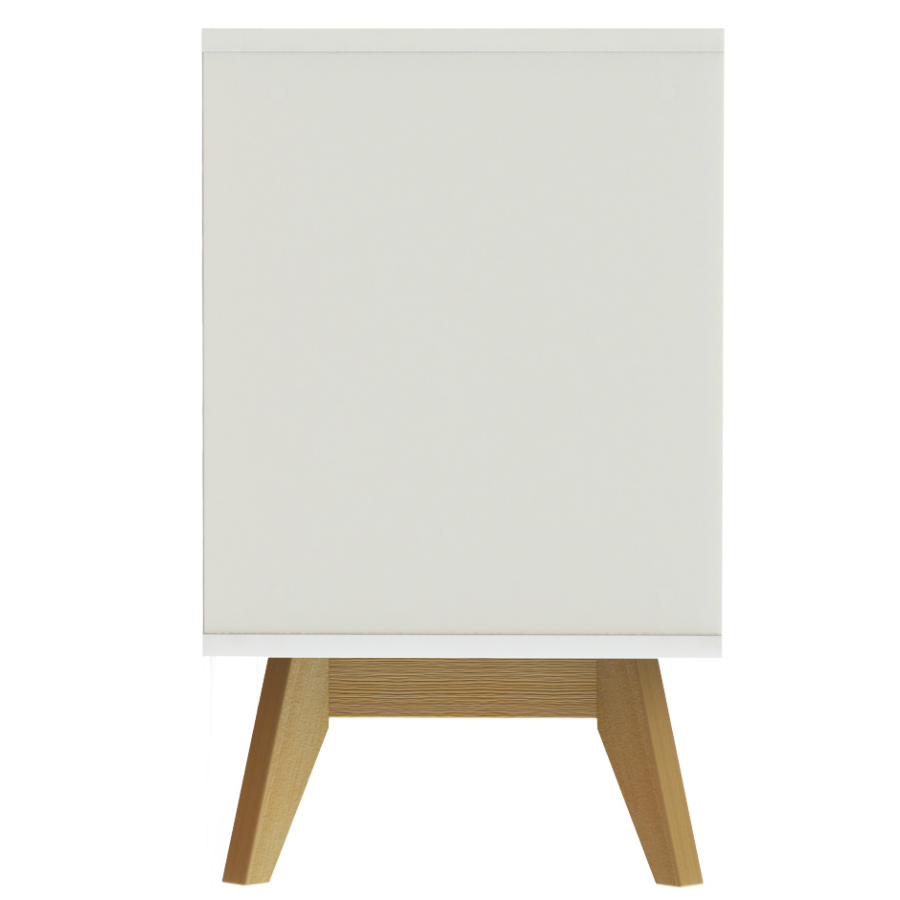 Сервант Tenzo Bess, 82х200х43 см, дуб, белый 2176001 - Вид №3