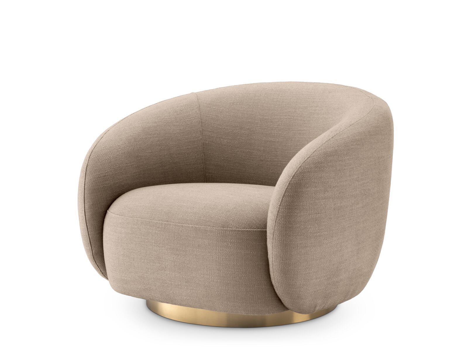 Тканевое вращающееся кресло с подлокотниками Eichholtz BRICE ARCH-00141354