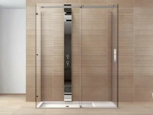 DISENIA Душевая кабина с раздвижной дверцей с двойным фиксированным углом Oops Ps3l
