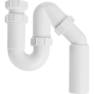 Сифон для мойки трубный McAlpine без выпуска ø40 мм полипропилен MRSK12-50