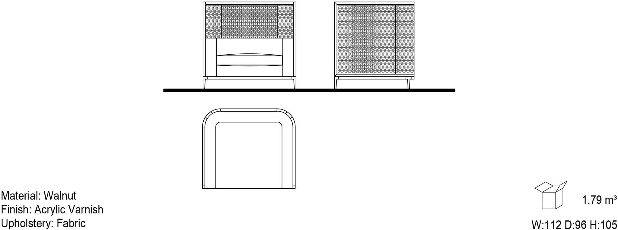 Mobi Кресло с деревянной конструкцией и мягким сиденьем sun-id-1423044 - Вид №5
