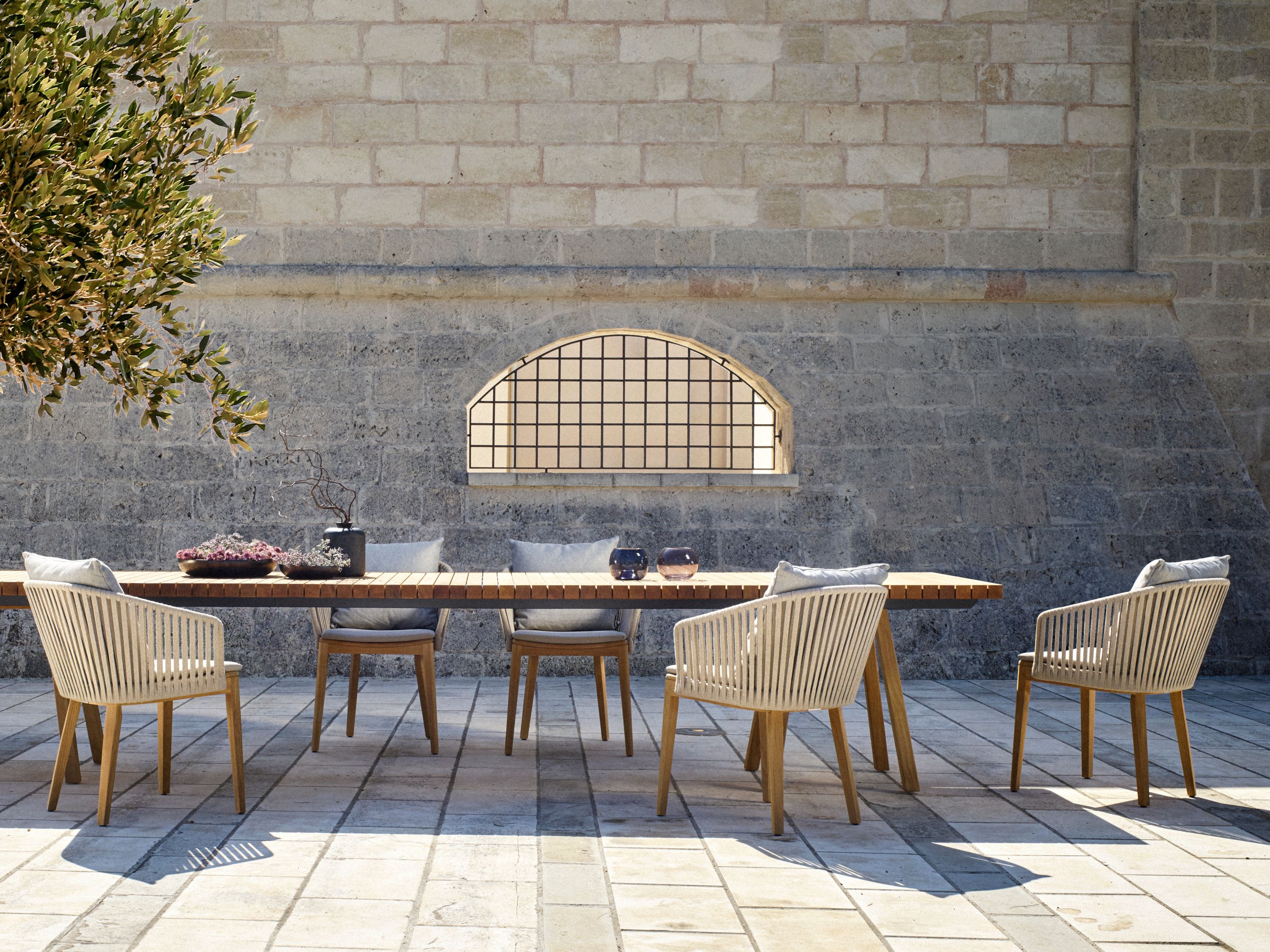 Стул для сада из тикового дерева с подлокотниками TRIBÙ Mood ARCH-00068462 - Вид №1