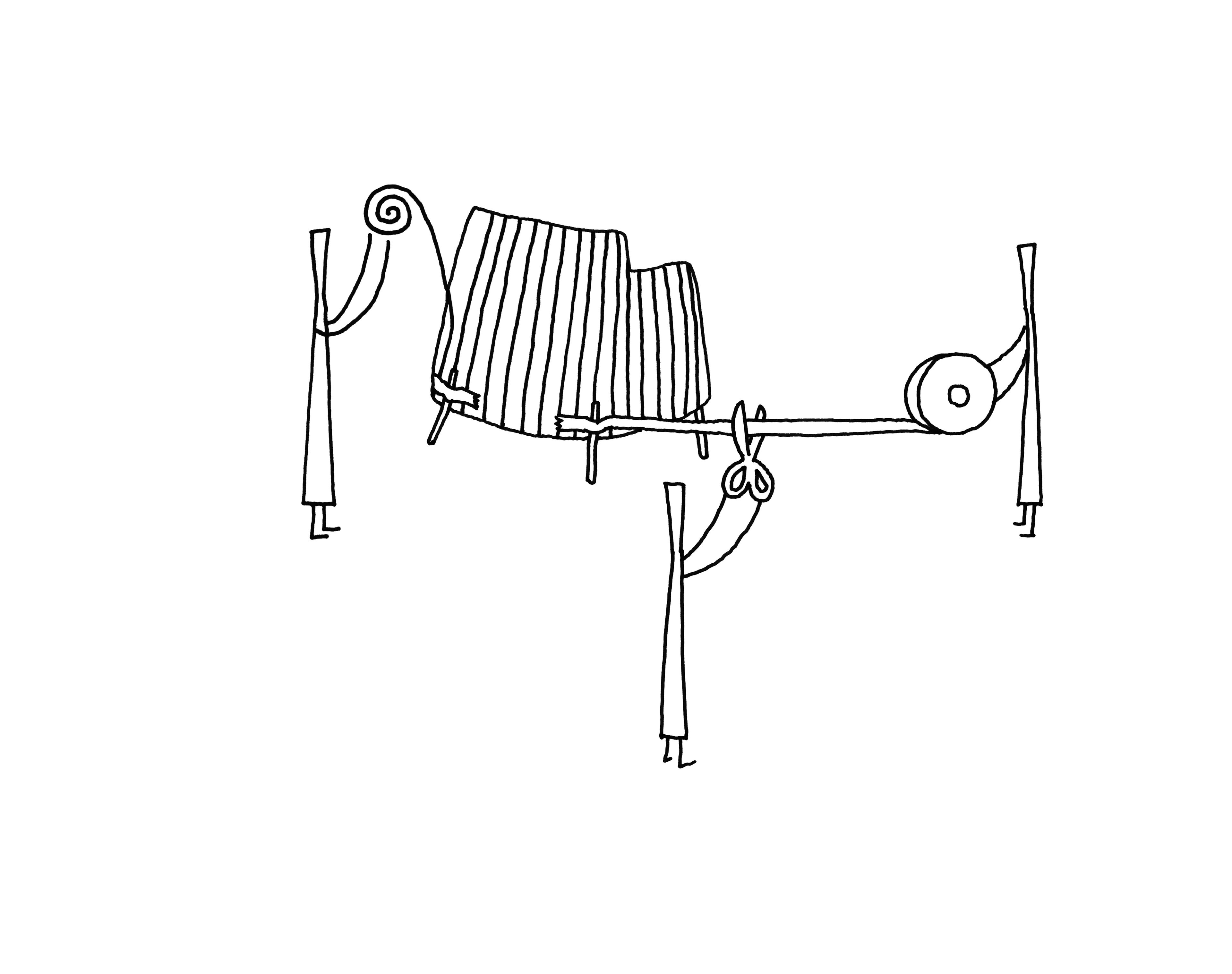 Ткань открытый стул Minotti Ленточный шнур для наружного использования ARCH-00051639 - Вид №2