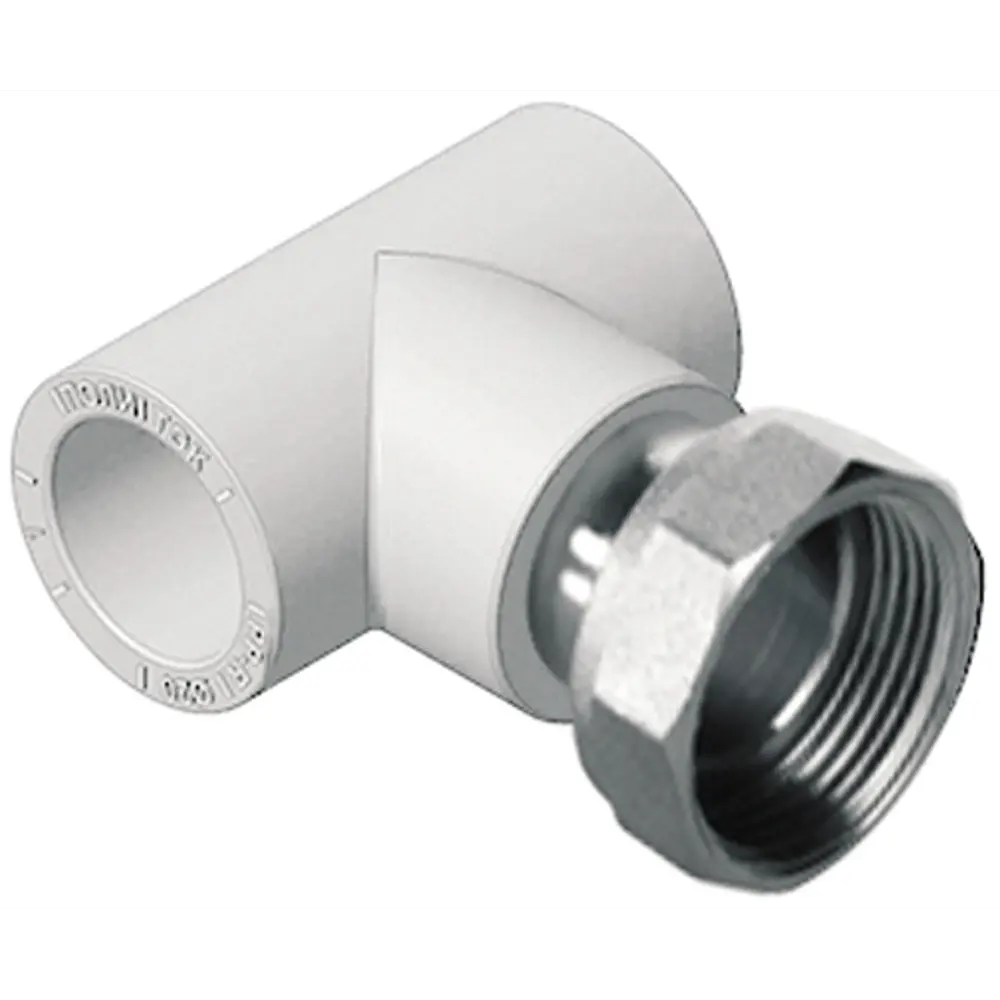 Тройник комбинированный Политэк 25x1"x25 мм для полипропиленовых труб 89422875 STLM-1579178