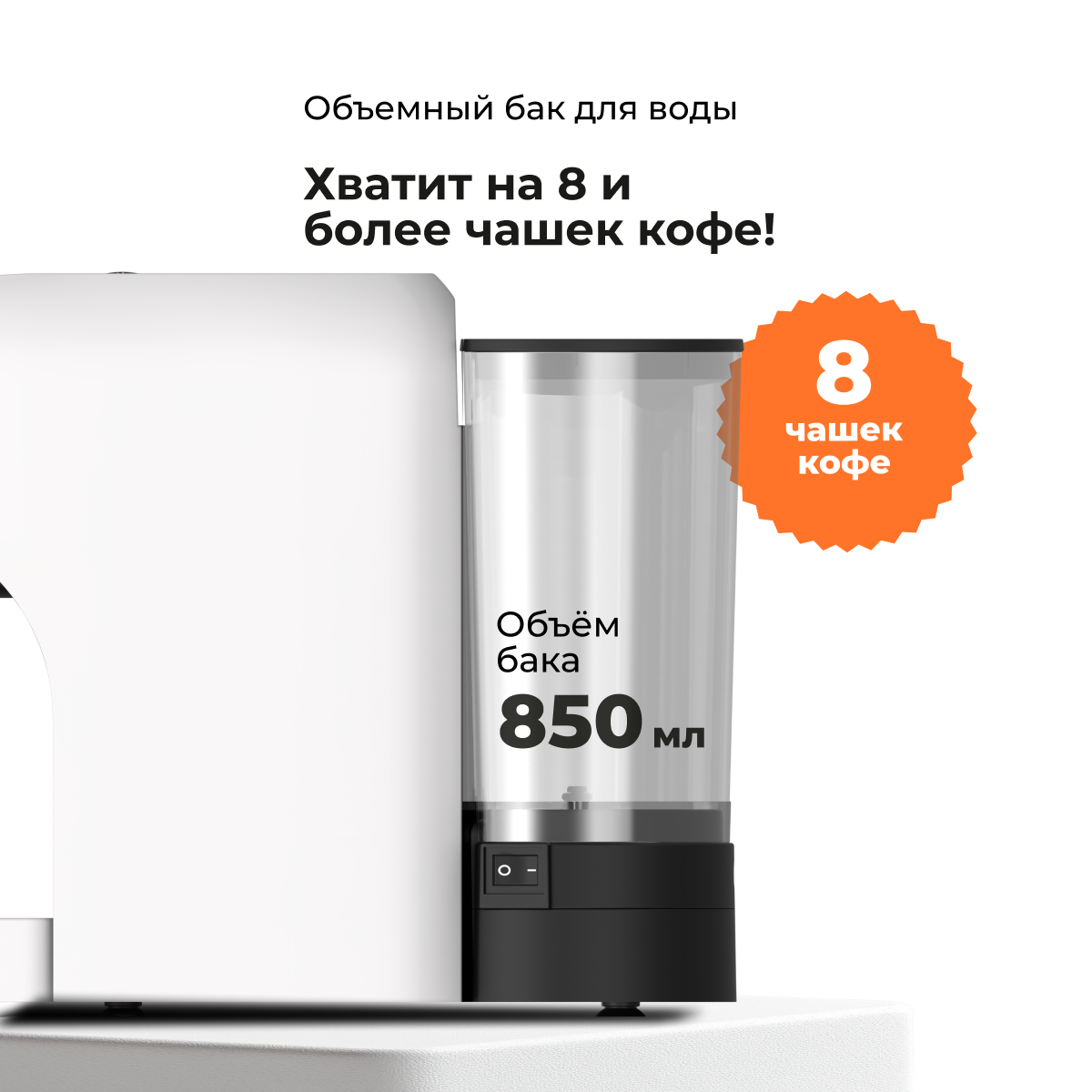 9229593 Кофемашина капсульная Stelvio XC300 W STDN-0006686 - Вид №15