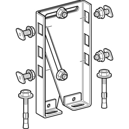461.660.00.1 Монтажный набор Geberit GIS для монтажа свободностоящей перегородки Geberit  - Вид №1