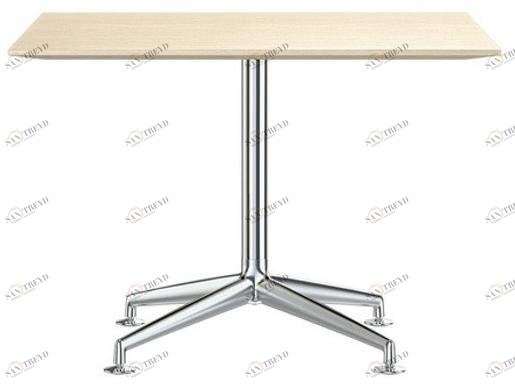 Brunner Квадратный стол для переговоров из алюминия и дерева Fina sun-id-1459530