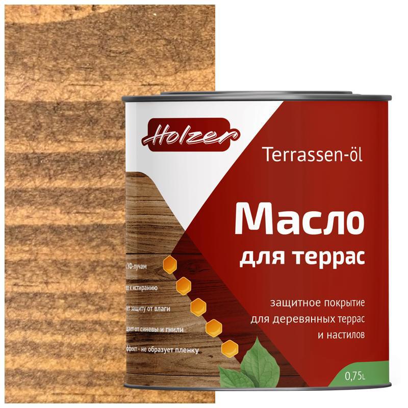 90407799 Масло для террас Mterras075Konyak цвет коричневый 0.75 л STLM-0218199 HOLZER