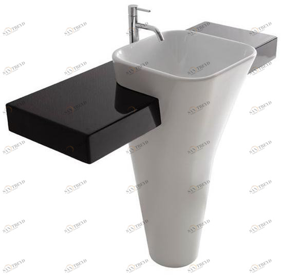 5404 Напольная раковина стоящая овальная Galassia MEG11