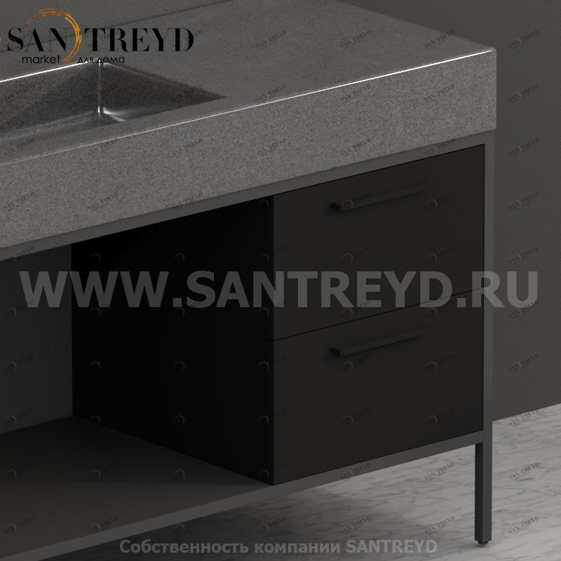 S04548AR2 Тумба с 2 ящиками Globo Ceramica Globo INCANTHO