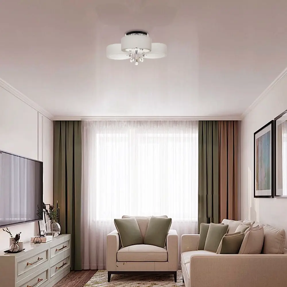 Люстра потолочная Lamplandia Lima 3017-3, 3 лампы, 12 м², цвет белый STLM-2138237 - Вид №8