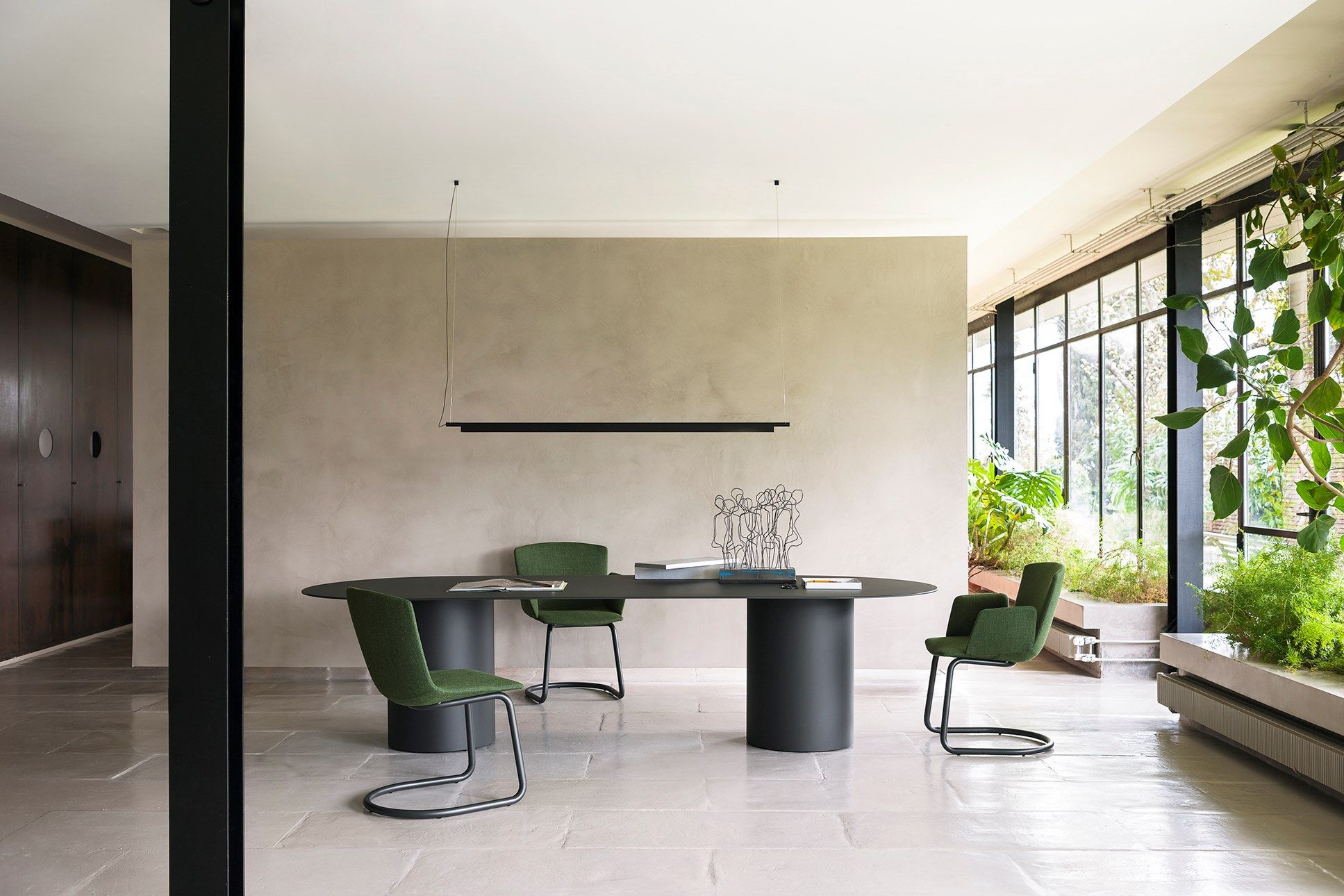 Мягкий тканевый консольный стул Desalto Calum ARCH-00130438 - Вид №2