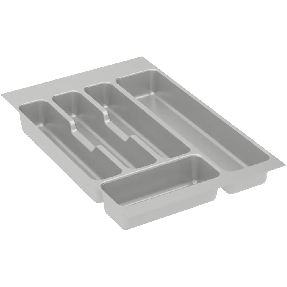 Лоток для столовых приборов Delinia 48.6x4.5x32.6 см пластик цвет серый STLM-2146141