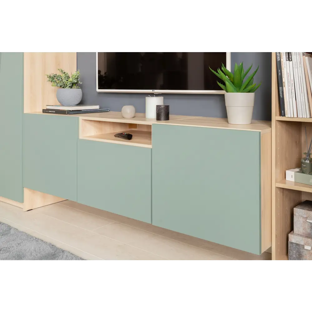Дверь для шкафа Лион 39.6x50.8x1.8 см ДСП цвет зеленый матовый 89410188 STLM-2007805 Santreyd - Вид №4