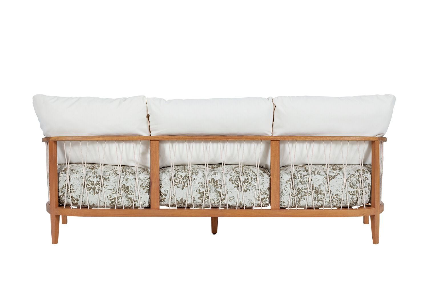 3-местный садовый диван из ткани с основанием iroko Rever ARCH-00088431 - Вид №1